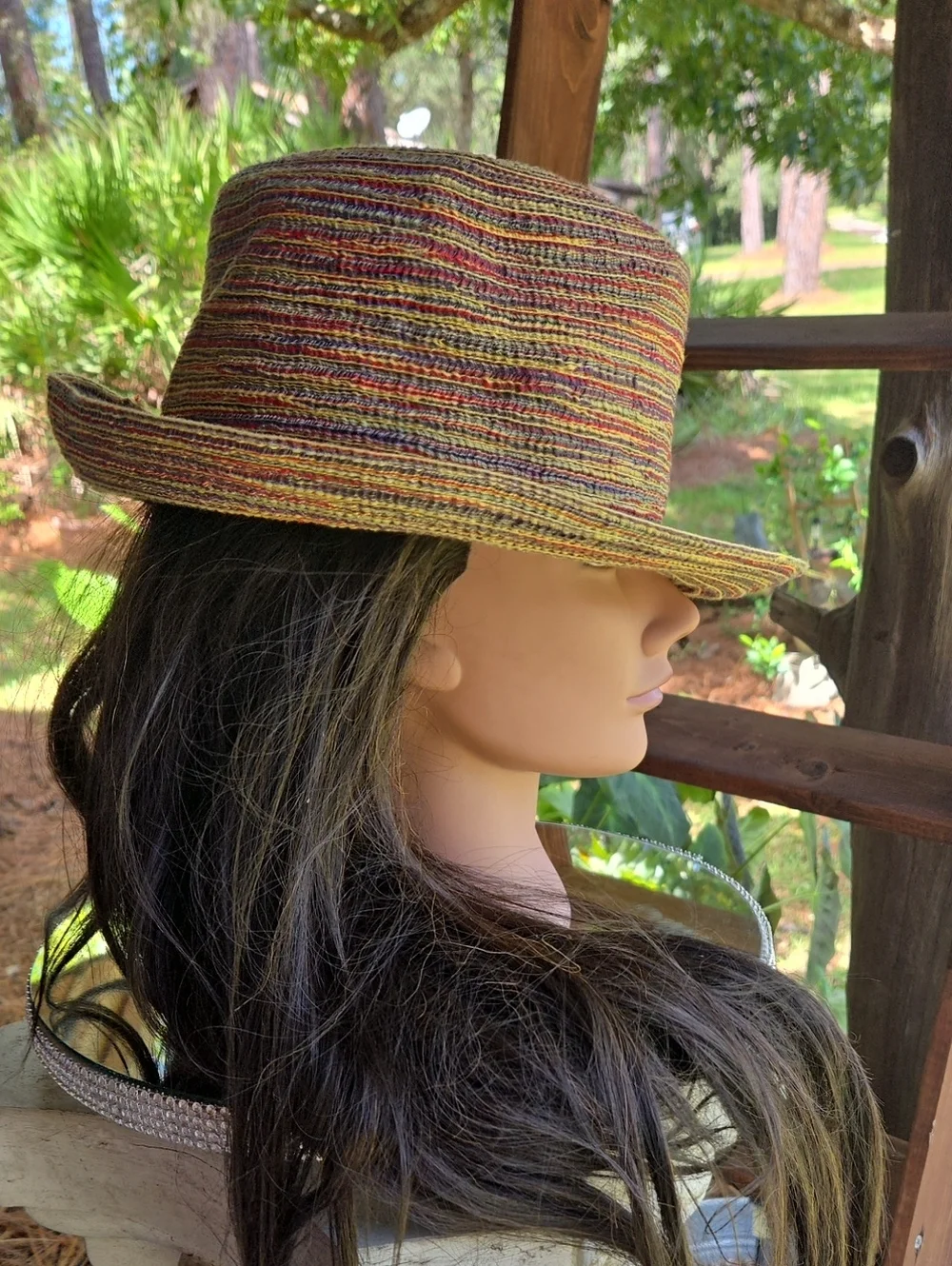 Triangle Headwear Rainbow Fedora